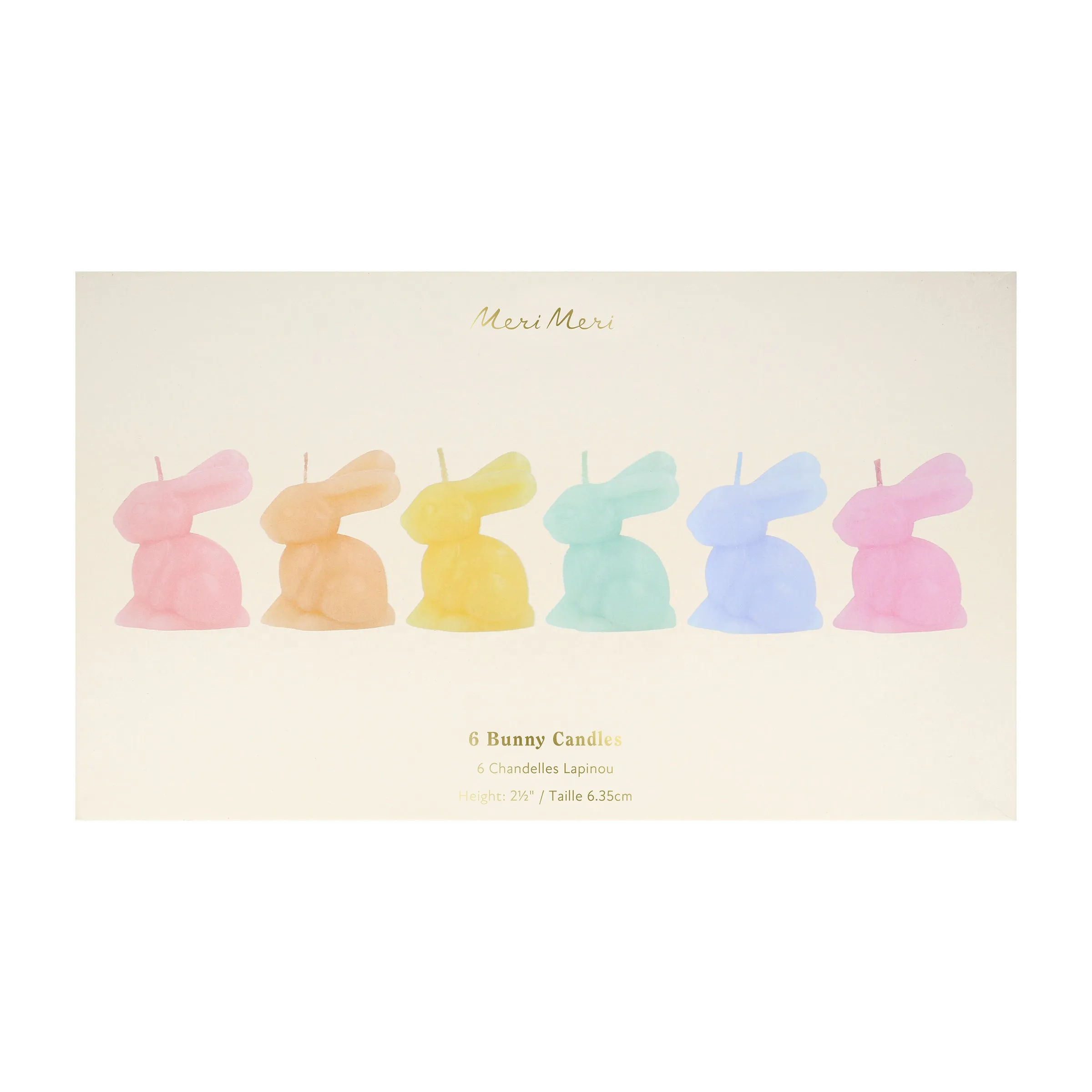 Mini Bunny Candles (x 6)