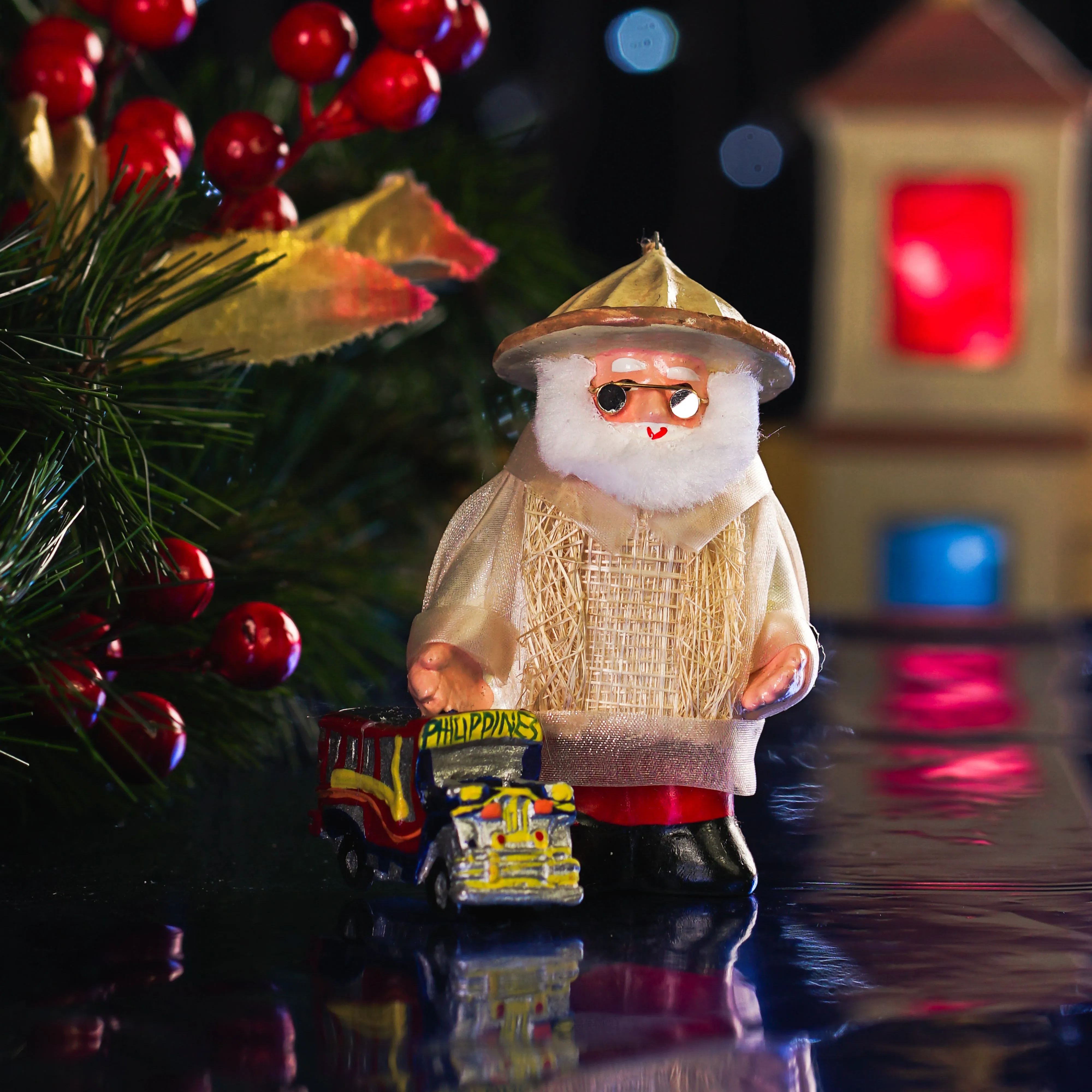 Mini Filipino Santa Claus - Jeepney