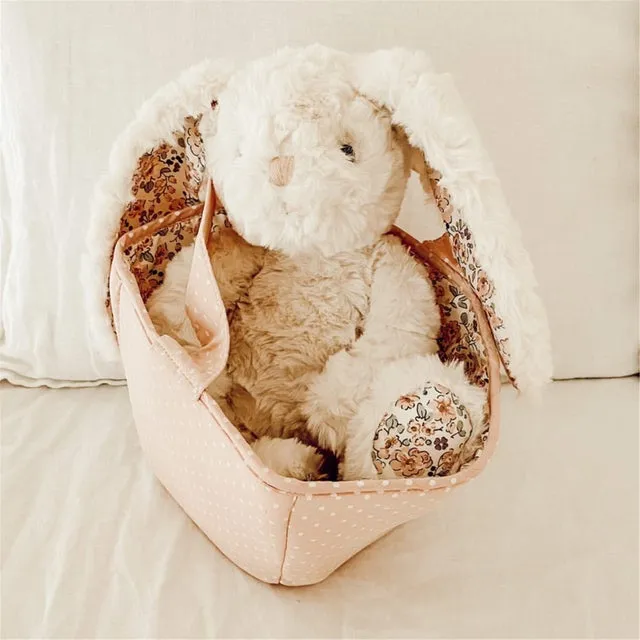 Mon Ami Faith Cream Floral Bunny Plush Toy