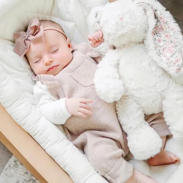 Mon Ami Faith Cream Floral Bunny Plush Toy