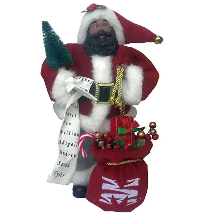 Morehouse College Maroon Tigers Santa Claus Figurine