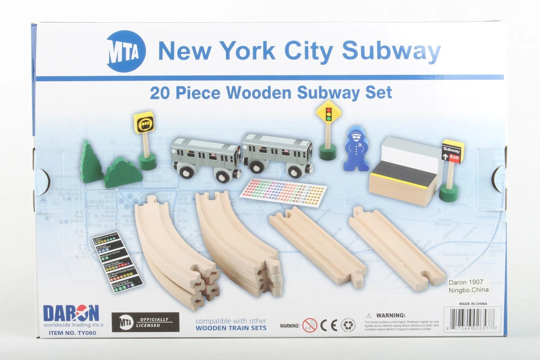 MTA WOODEN TRAIN SET
