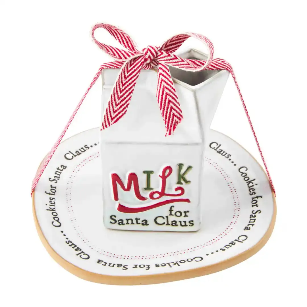 Mud Pie Milk & Cookies For Santa Set