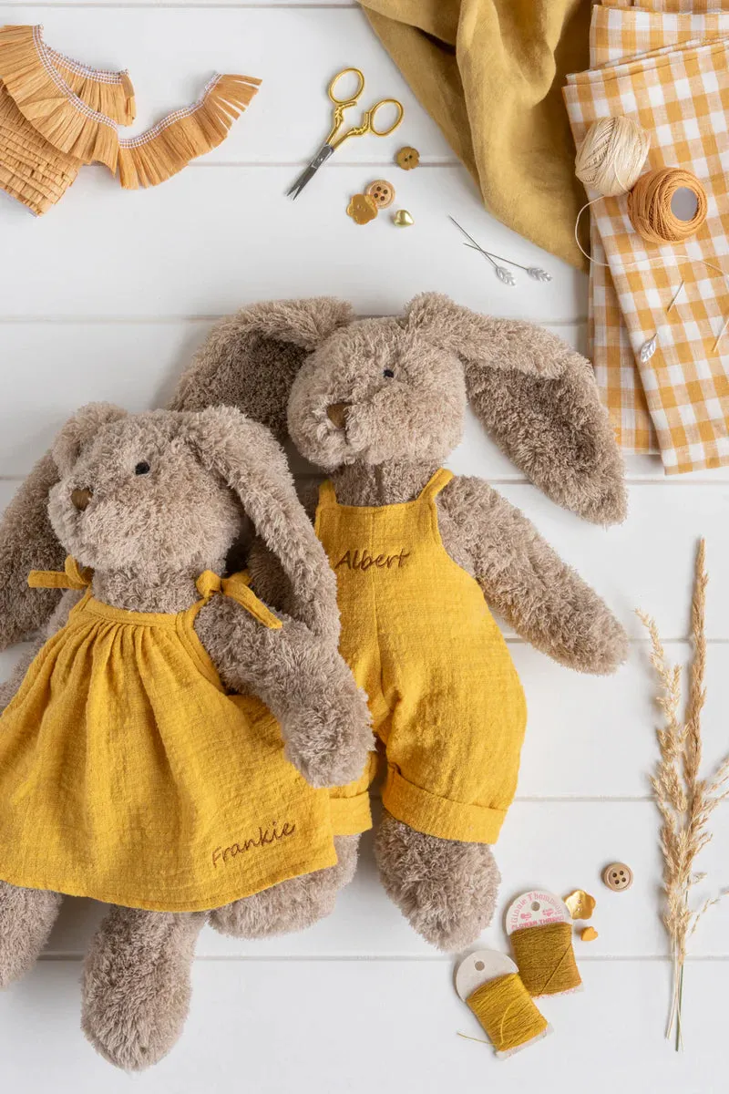 Nana Hutchy Mrs Honey Bunny - Mustard, Soft Toy