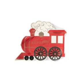North Pole Express Train Shaped Plat