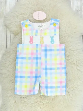 Pastel Bunny Smocked Johnny