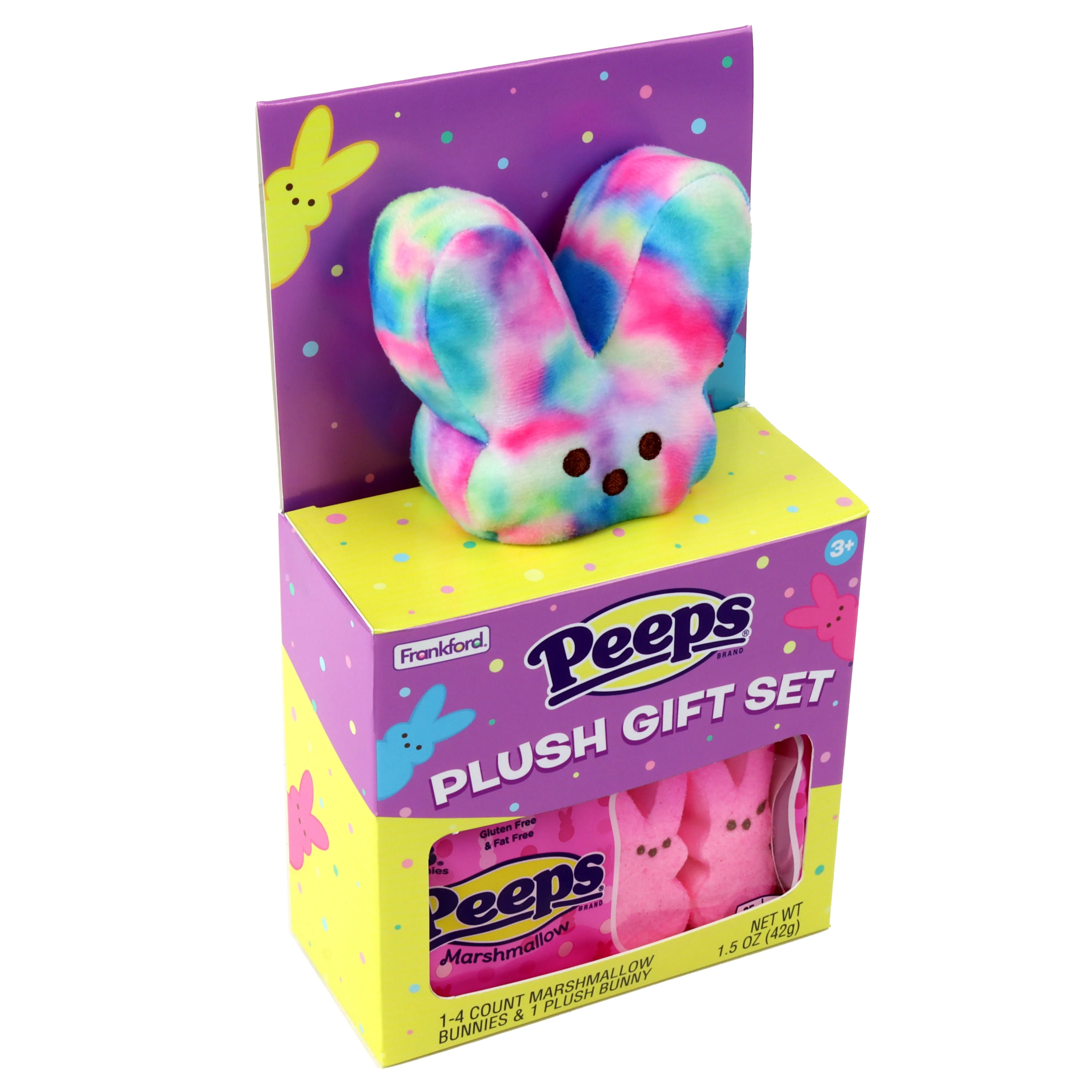 PEEPS® Tie Dye Plush Bunny House Gift Set