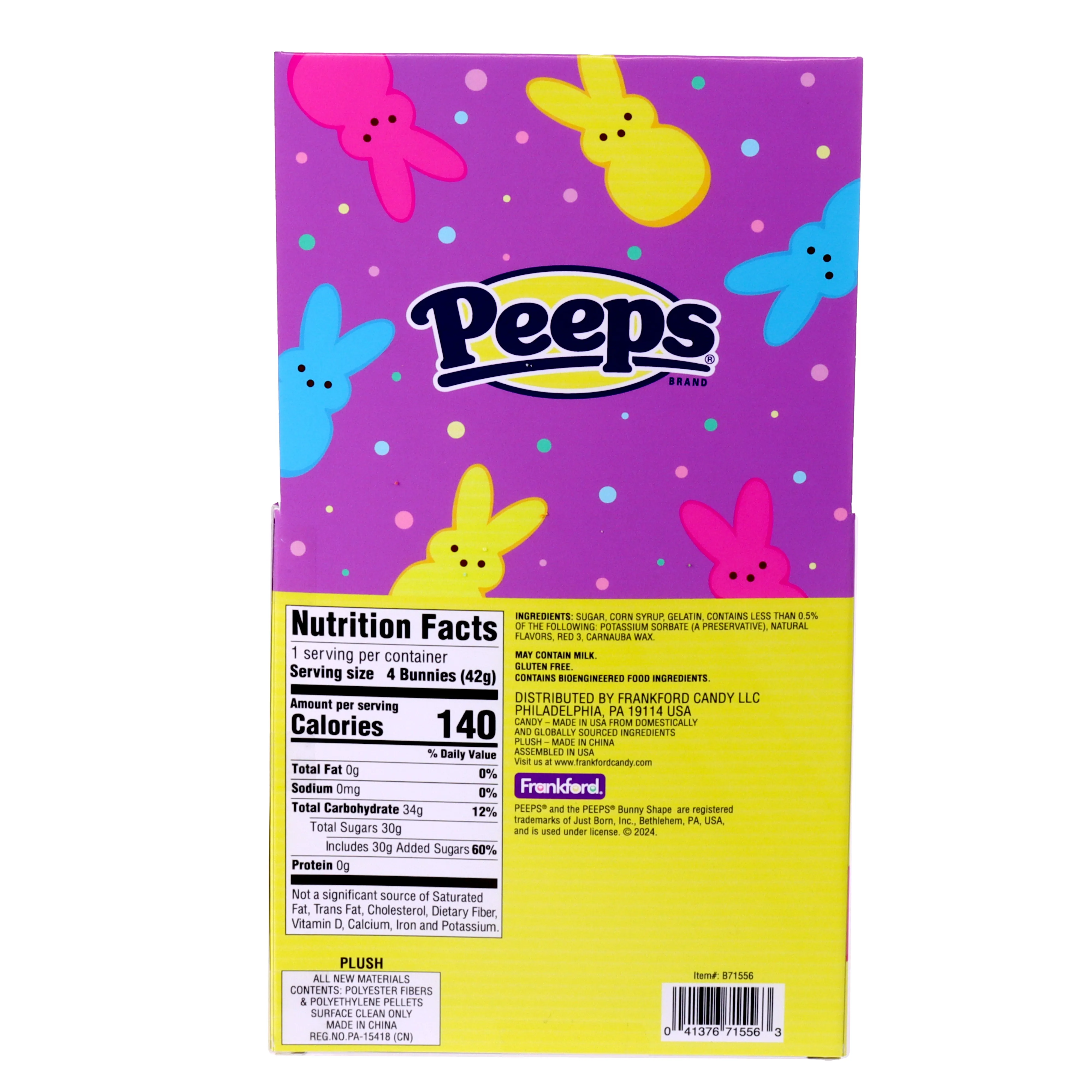 PEEPS® Tie Dye Plush Bunny House Gift Set