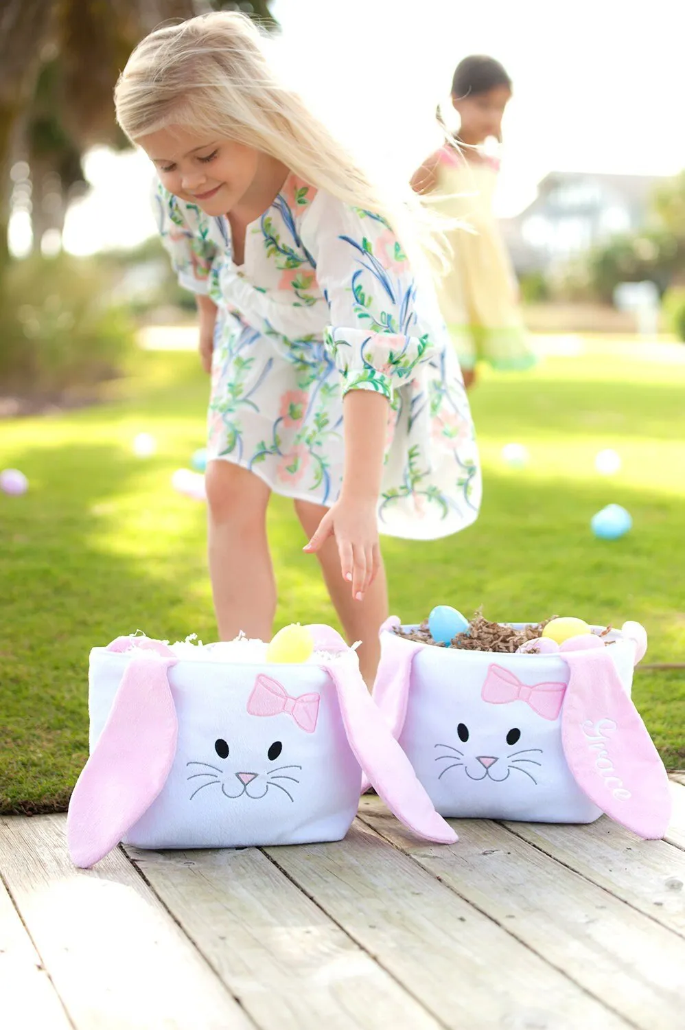 Personalized Plush Easter Basket