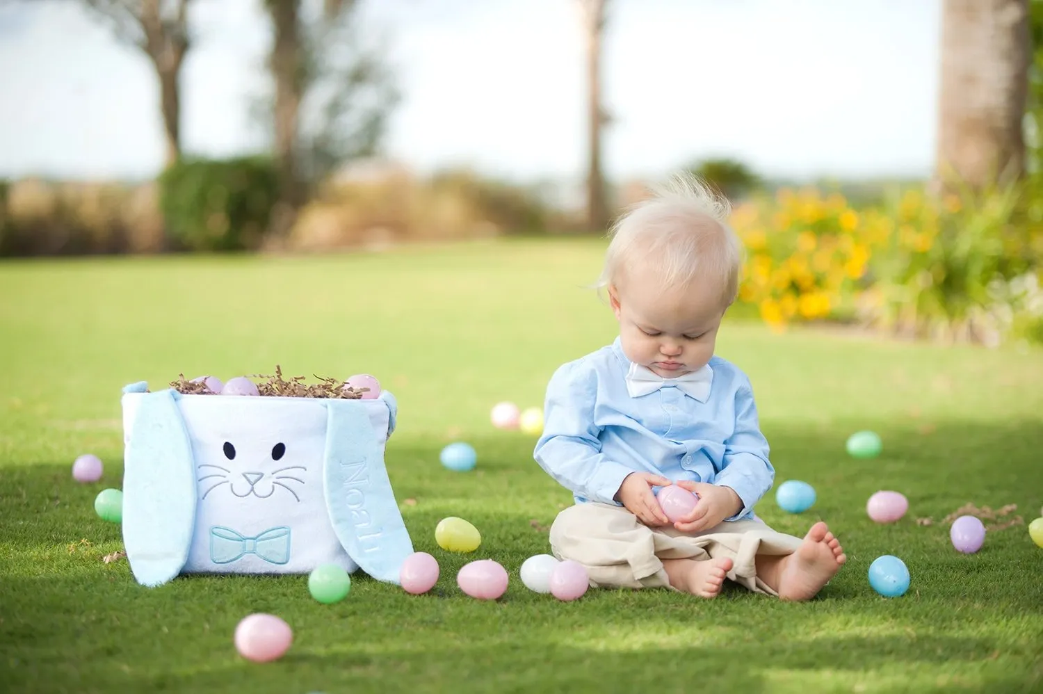 Personalized Plush Easter Basket