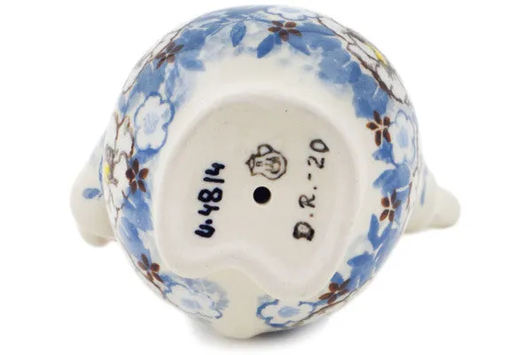 Polish Pottery 4" Santa Claus Figurine Pansy Parade UNIKAT
