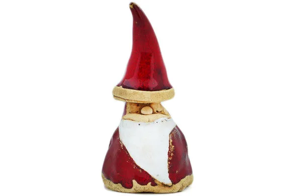 Polish Pottery 4" Santa Claus Figurine Red