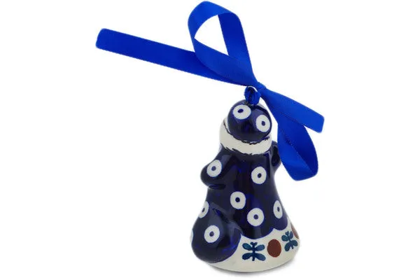 Polish Pottery 4" Santa Claus Ornament Mosquito