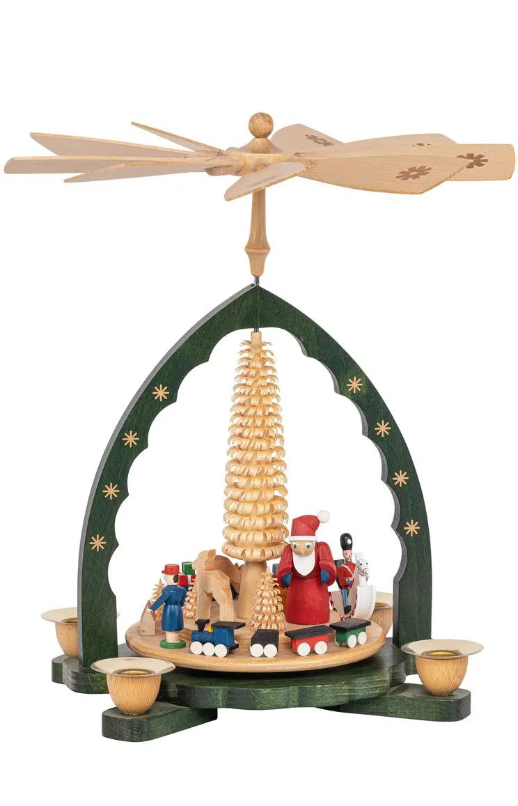 Pyramid Santa W/Toys