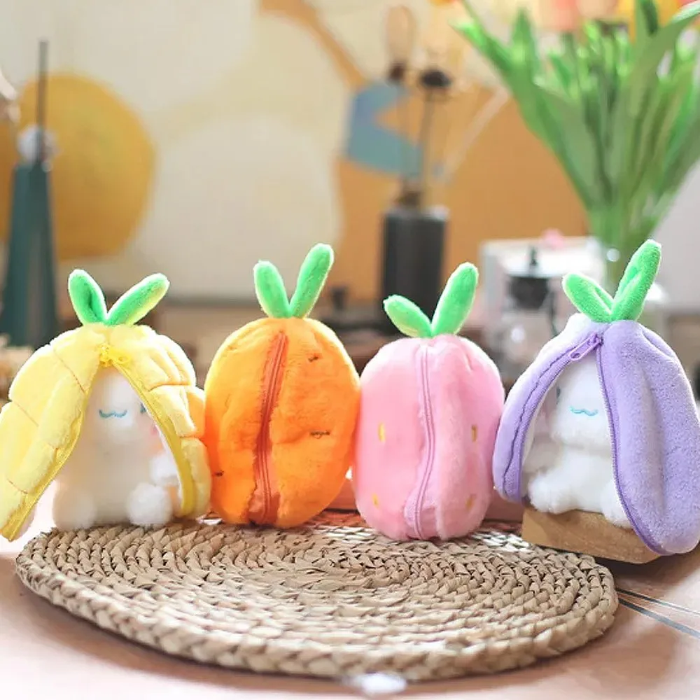 [Random] Reversible Fruit Bunny Keychain Plush