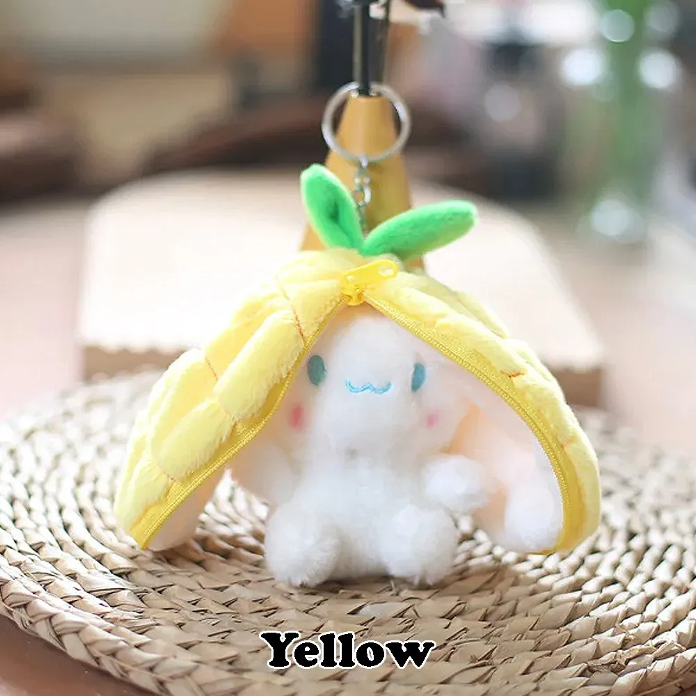 [Random] Reversible Fruit Bunny Keychain Plush