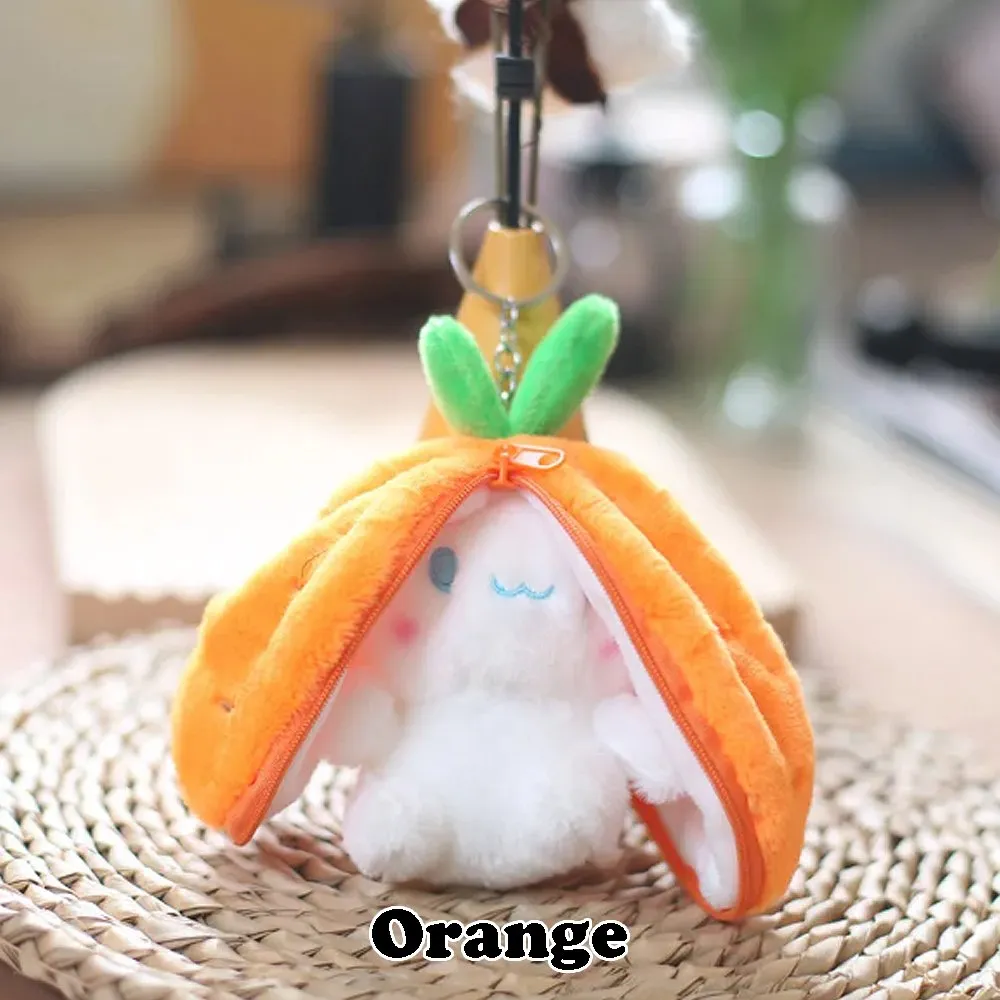 [Random] Reversible Fruit Bunny Keychain Plush