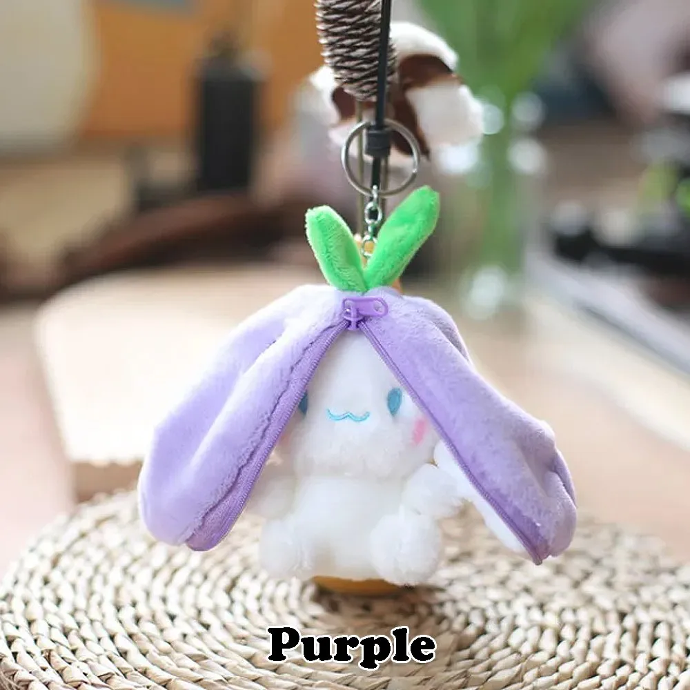[Random] Reversible Fruit Bunny Keychain Plush