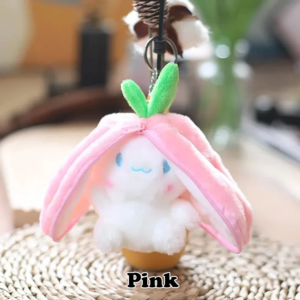 [Random] Reversible Fruit Bunny Keychain Plush