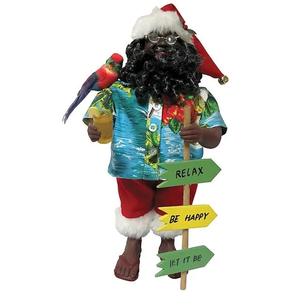 Relax, Be Happy Santa Claus Figurine