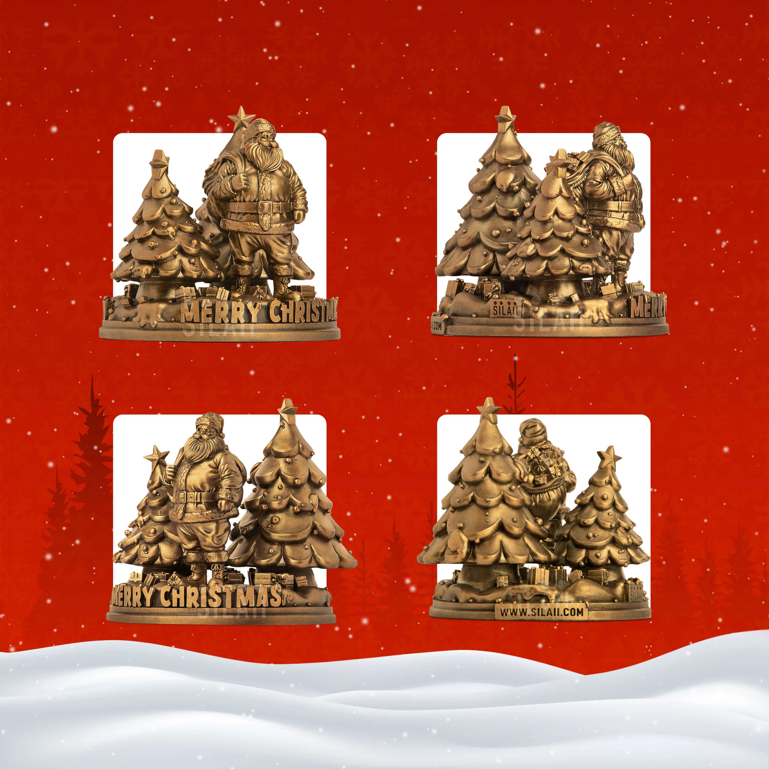 Santa Claus Christmas Sculpture