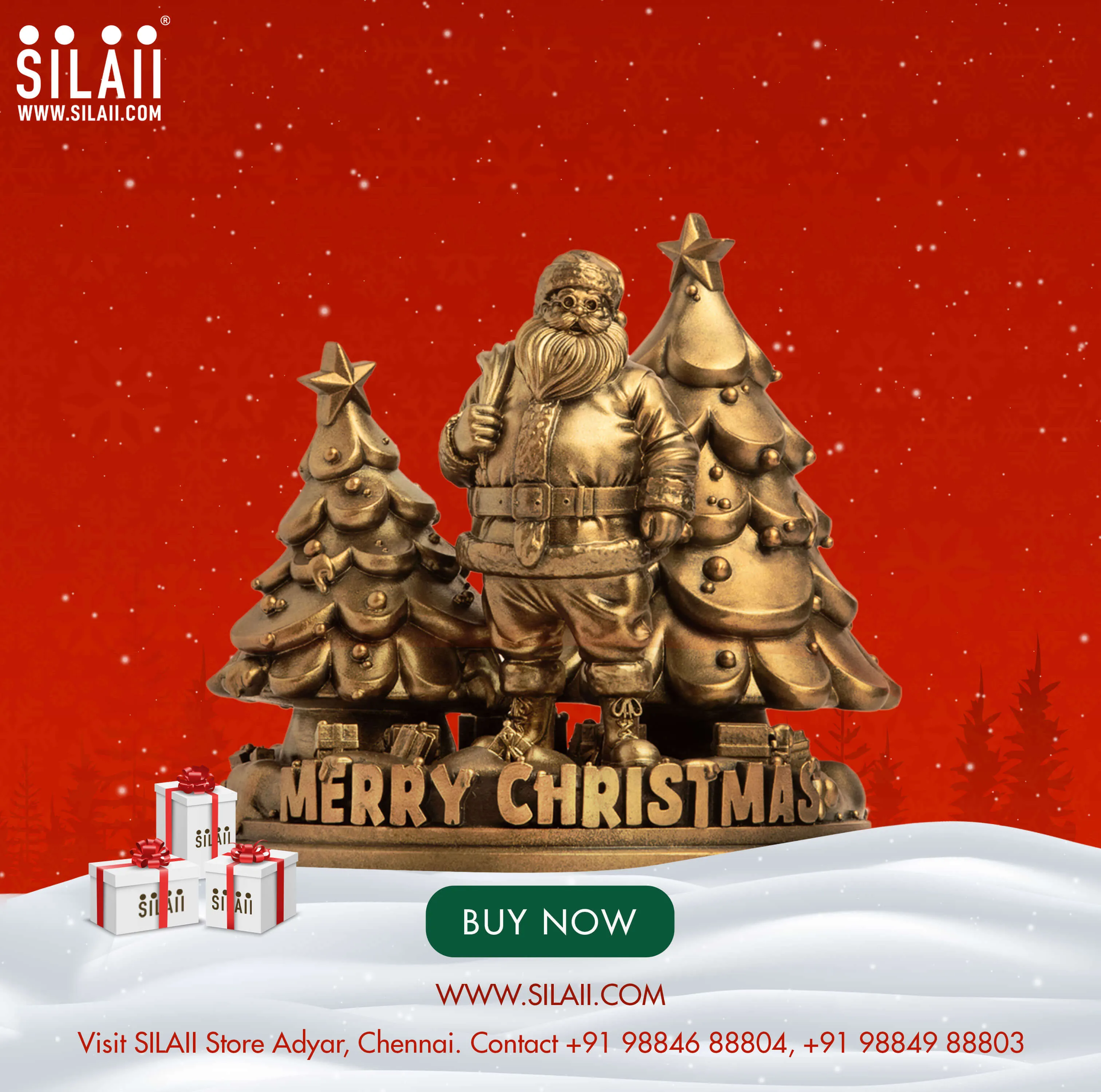 Santa Claus Christmas Sculpture