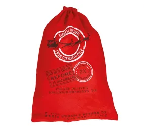 Santa Claus Felt Sack Red