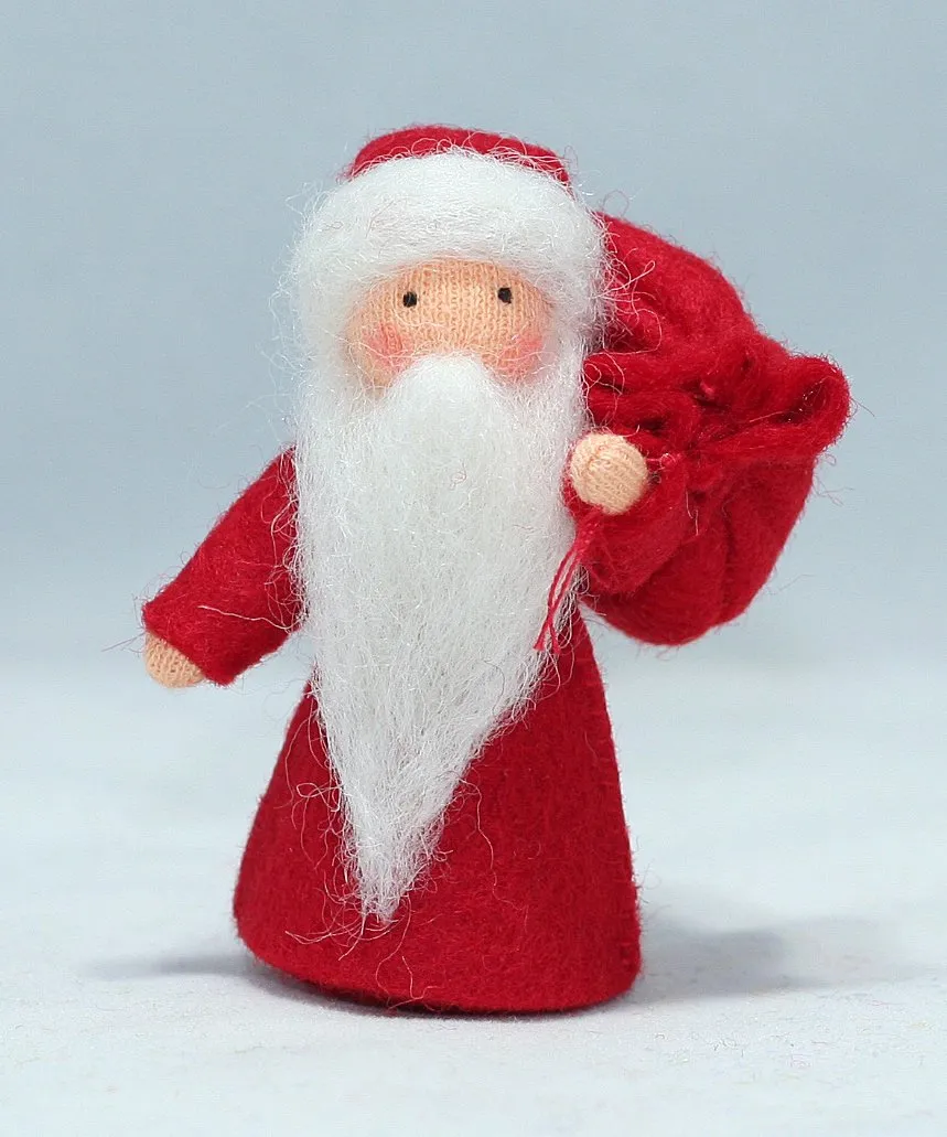 Santa Claus Felted Waldorf Doll - Four Skin Colors