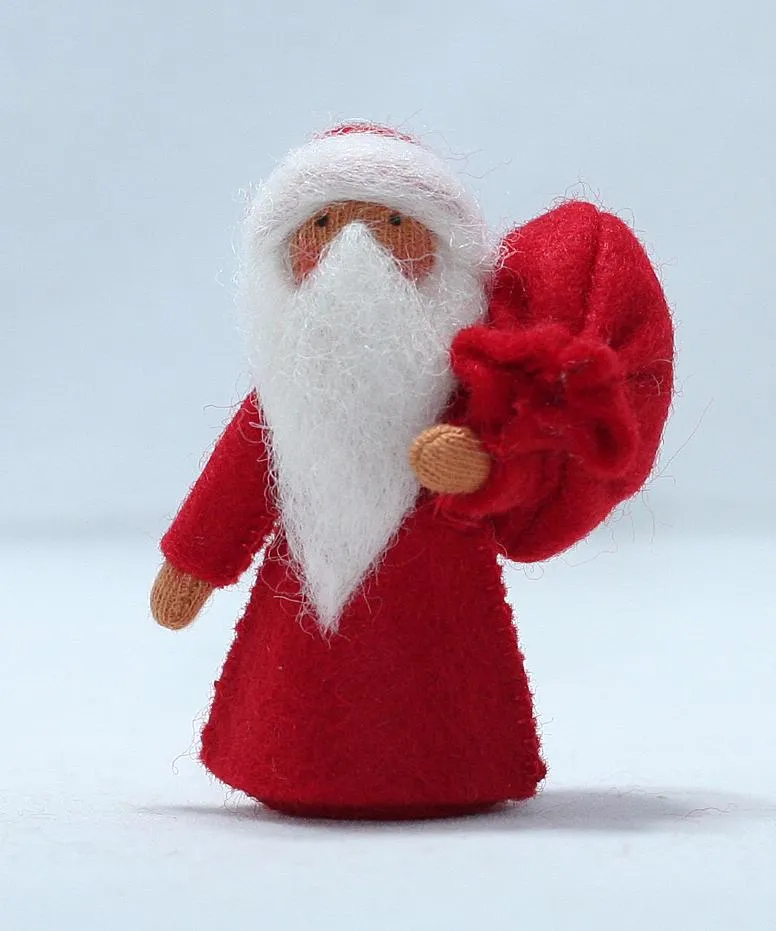 Santa Claus Felted Waldorf Doll - Four Skin Colors