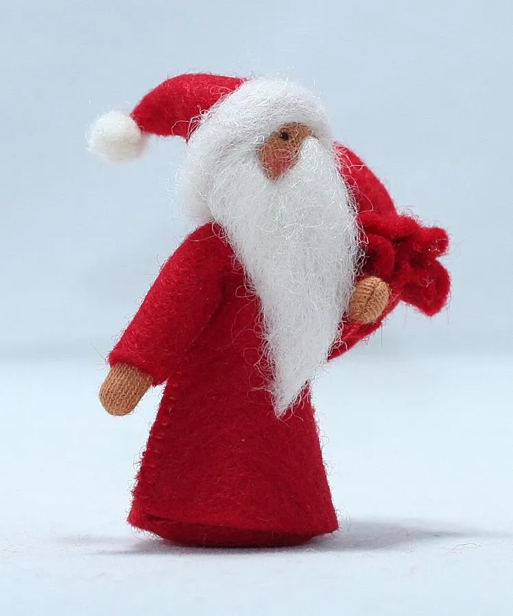 Santa Claus Felted Waldorf Doll - Four Skin Colors