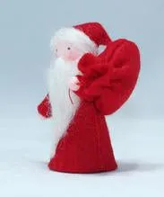 Santa Claus Felted Waldorf Doll - Four Skin Colors