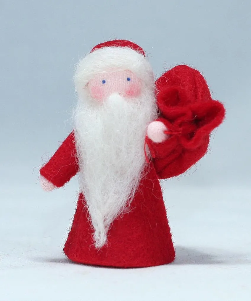 Santa Claus Felted Waldorf Doll - Four Skin Colors