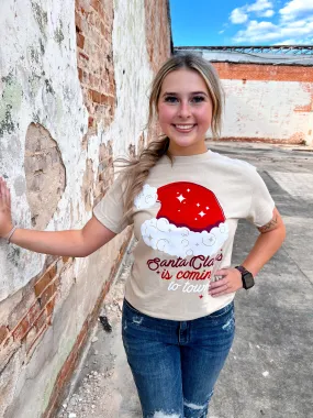 Santa Claus Pearl Graphic T-Shirt