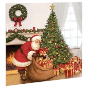 Santa Claus Scene Setter with Kit, 65 x 65 Inches, 1 Count