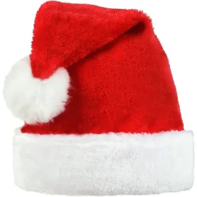 Santa Hat for Adults, Plush