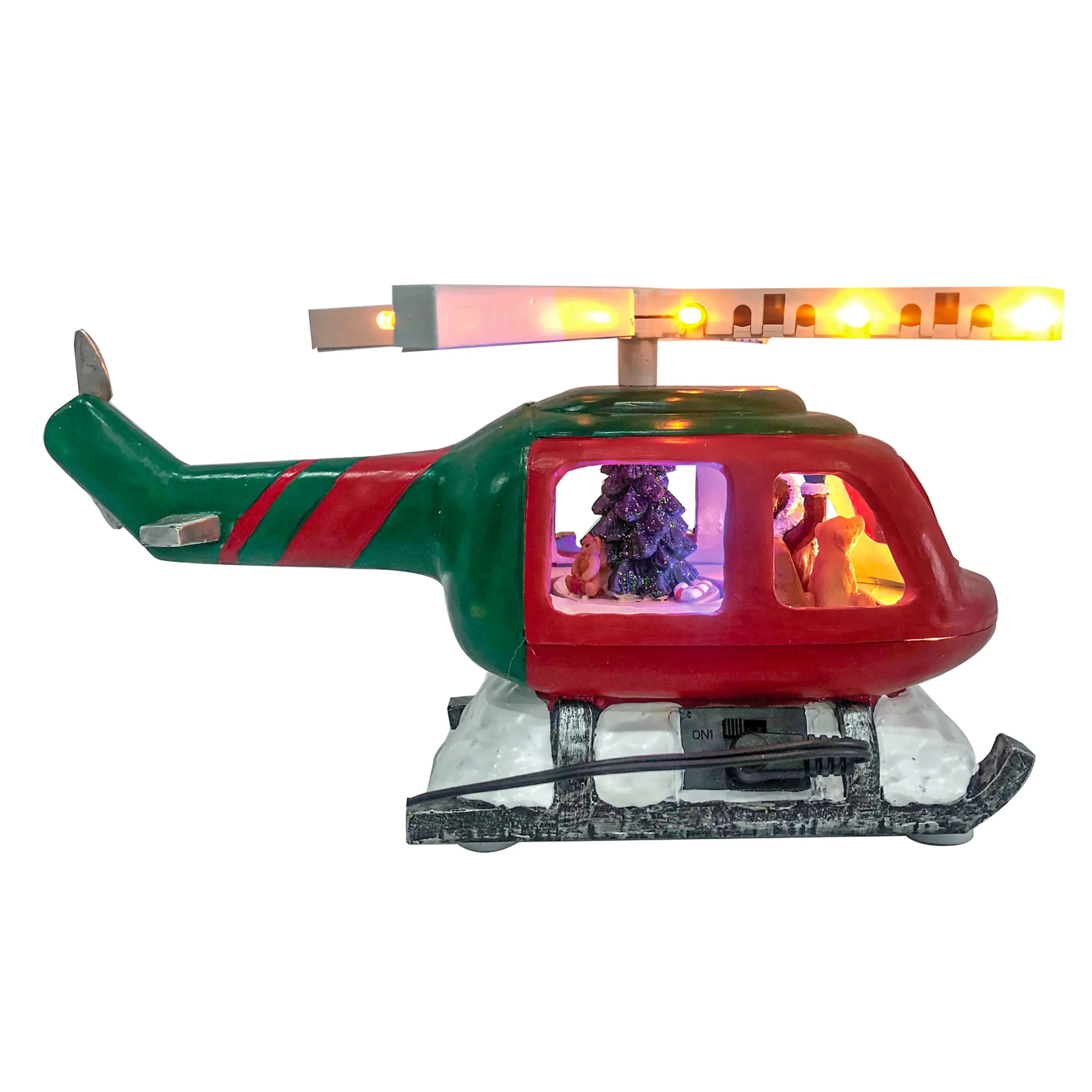 Santa on Helicopter