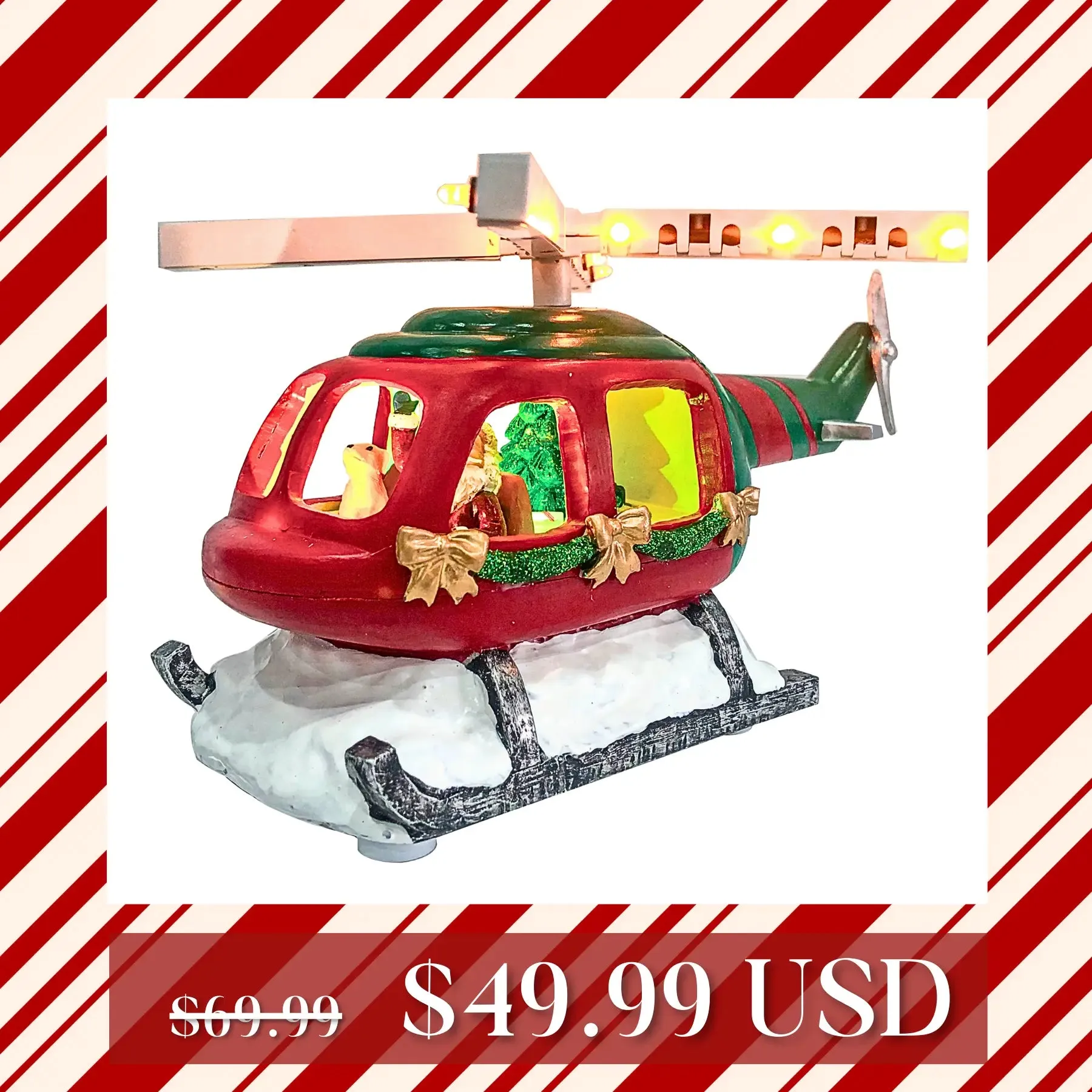 Santa on Helicopter