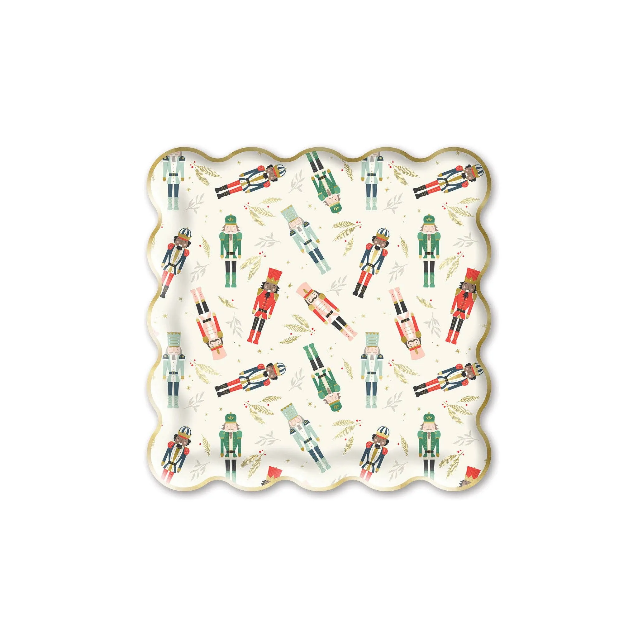 Scattered Nutcrackers Paper Plate