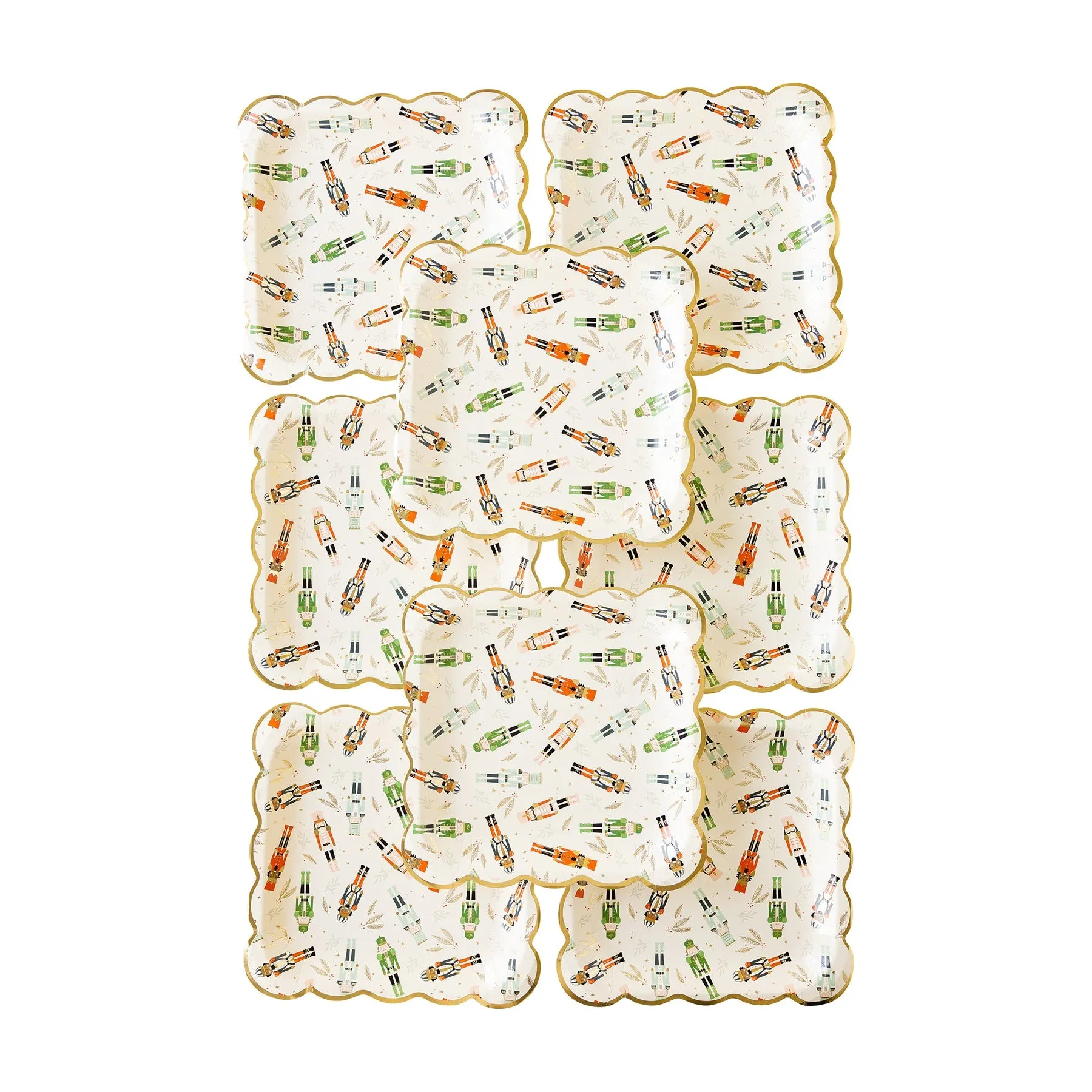 Scattered Nutcrackers Paper Plate