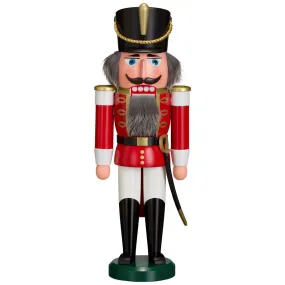 Seiffener Volkskunst Classic Christmas Nutcracker - Red Soldier