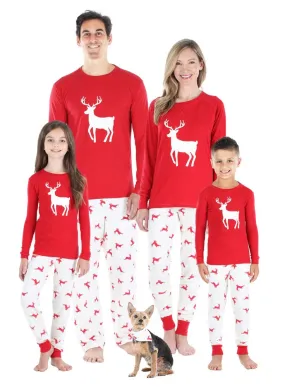 Sleepyheads Family Matching Christmas Red Deer Pajama Sets