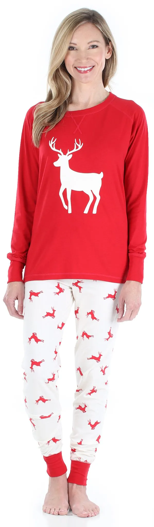 Sleepyheads Family Matching Christmas Red Deer Pajama Sets