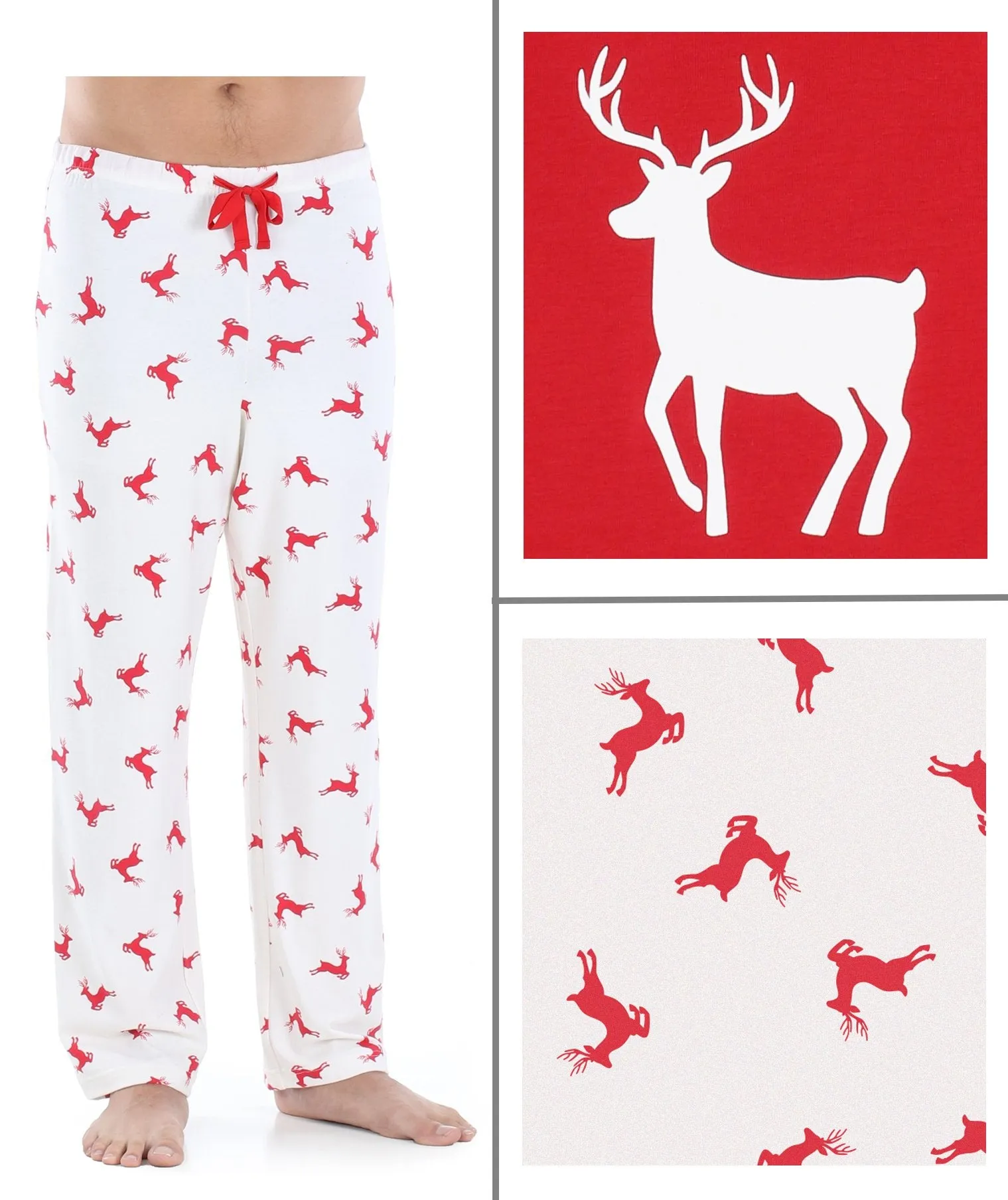Sleepyheads Family Matching Christmas Red Deer Pajama Sets