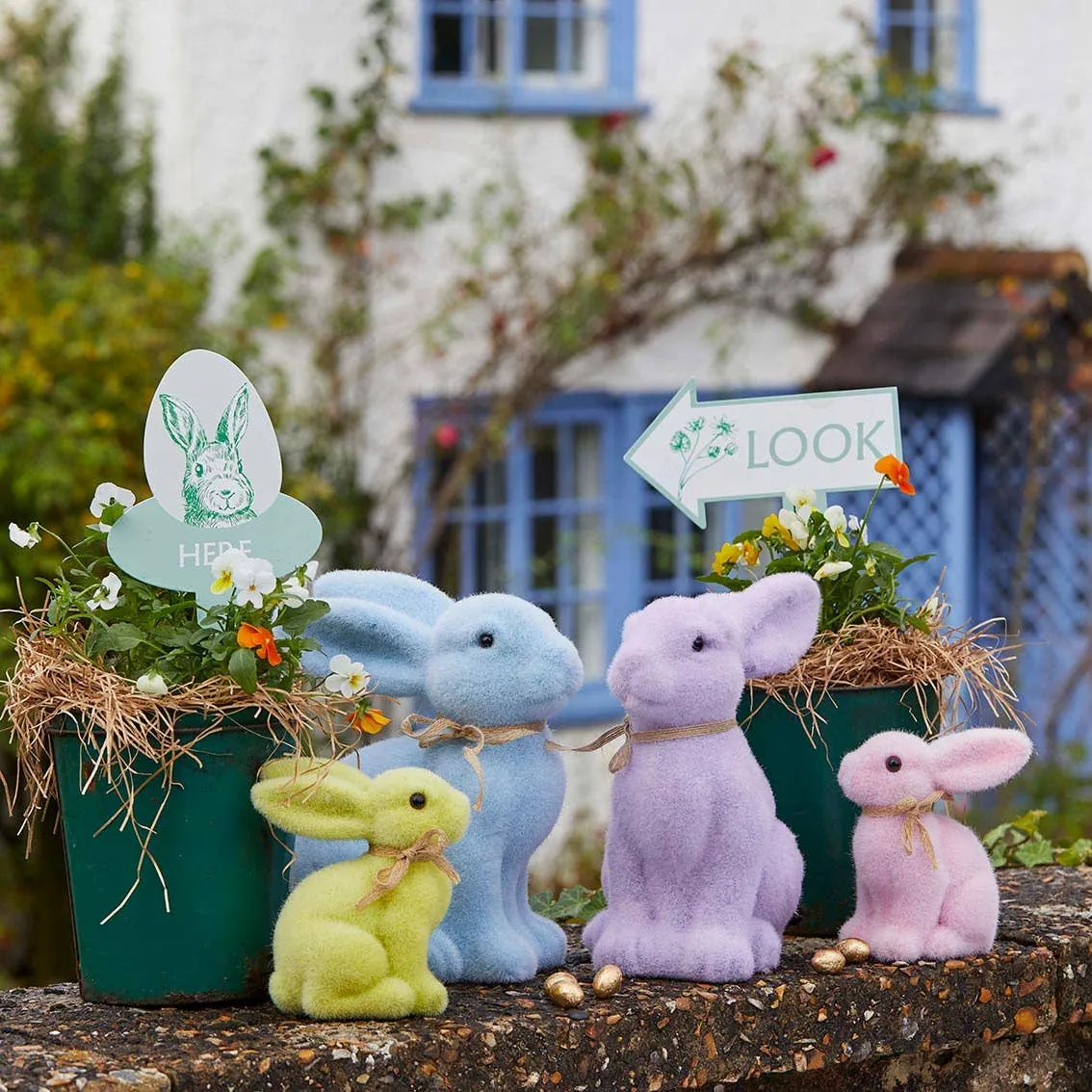 Small Yellow Easter Bunny Decoration