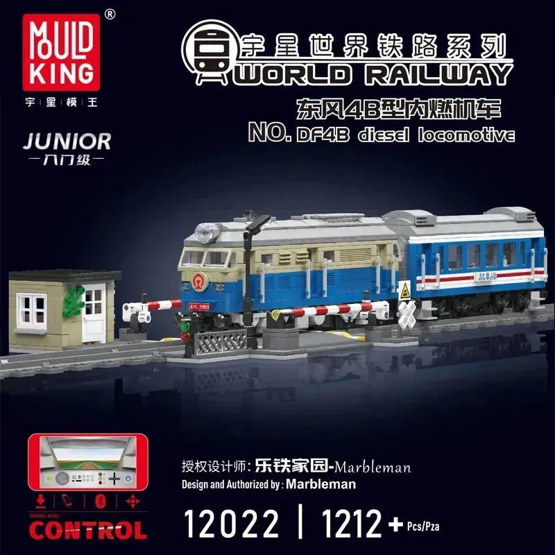 Tech Railway RC DF4B Diesel Train Locomotive Bricks Toy