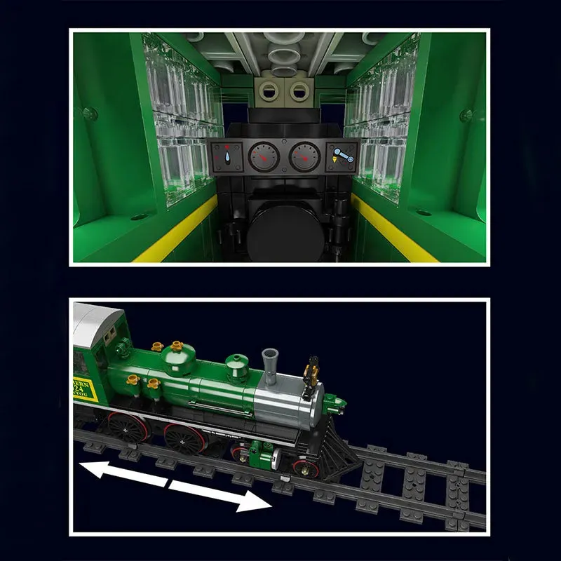 Tech RC 4-4-0 Steam Locomotive RC Train Bricks Toy