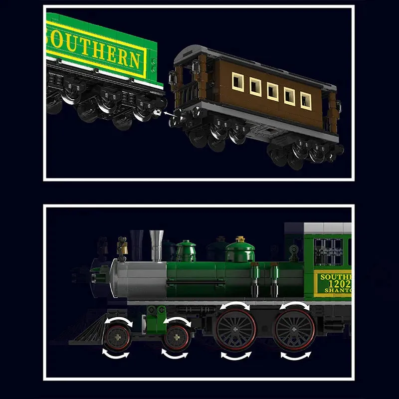 Tech RC 4-4-0 Steam Locomotive RC Train Bricks Toy