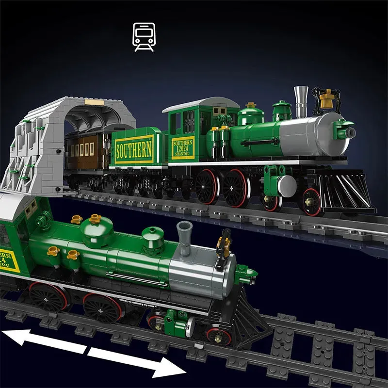 Tech RC 4-4-0 Steam Locomotive RC Train Bricks Toy