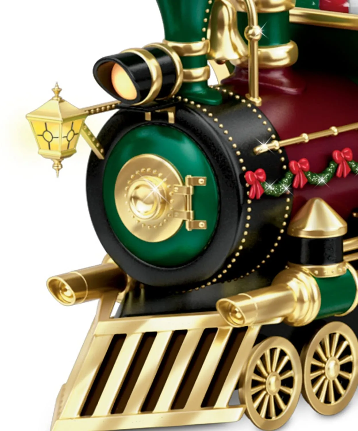 The Bradford Exchange Wonderland Express Miniature Snow Globe Collection: Santa Claus Comin' To Town Christmas Decoration by Thomas Kinkade Issue #1