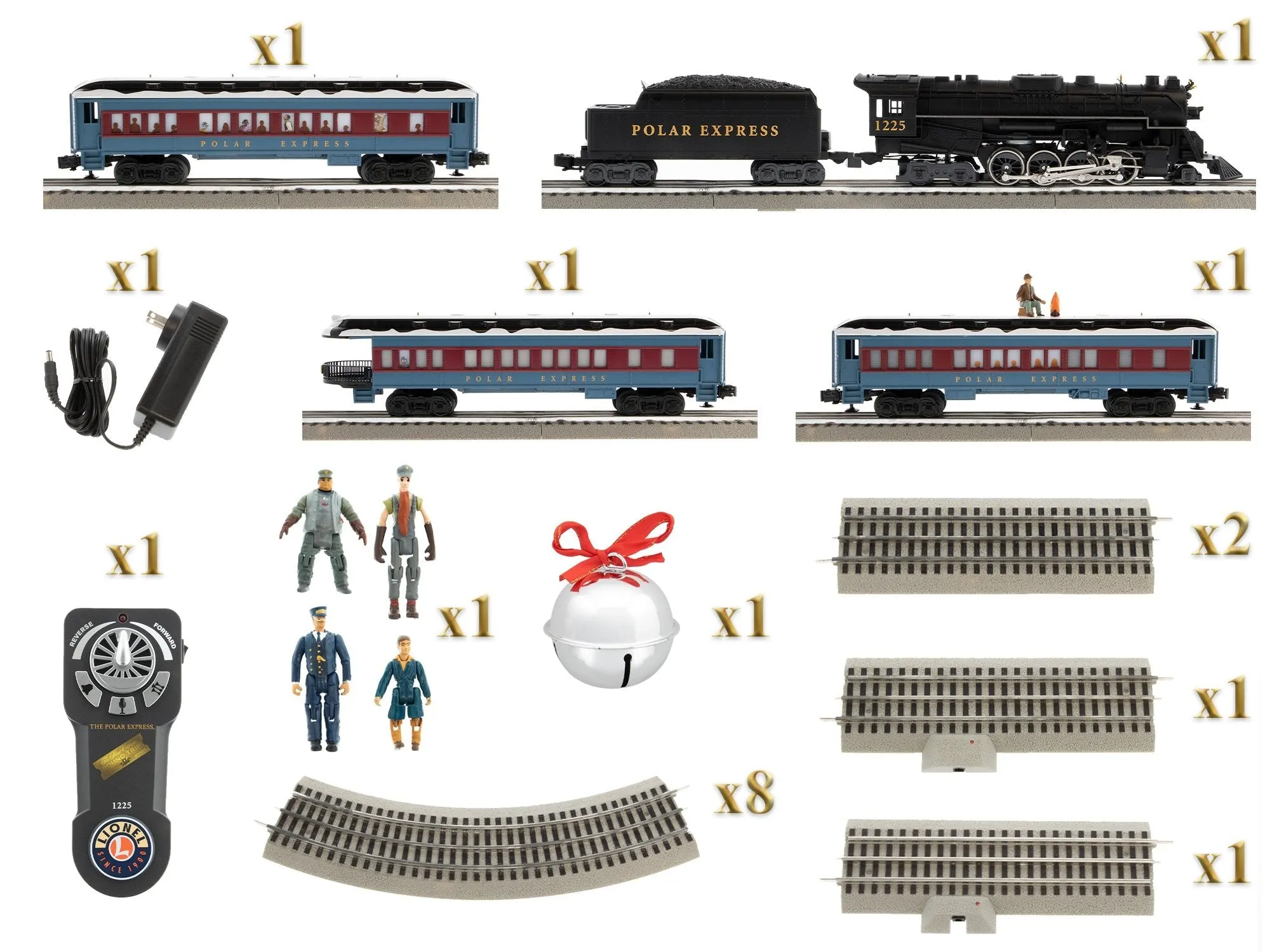 THE POLAR EXPRESS™ LIONCHIEF SET W/ BLUETOOTH 5.0 AND DISAPPEARING HOBO CAR